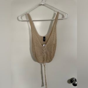 Brand new tan crop top